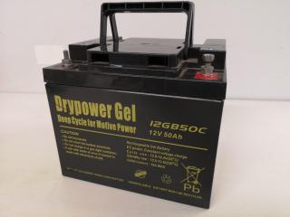 Drypower Gel Deep Cycle 12V, 50Ah Lead Acid Battery 12GB50C