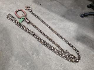 Single Leg Lifting Chain Assembly, 3.15 Ton Max Capacity