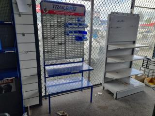 Retail Shelf & Hook Panel Display