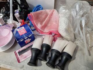 Assorted Hair Stylist Tools, Equipment, Accessories