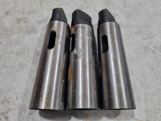 3x Morse Taper Shank Adapters