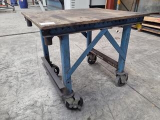 Vintage Heavy Duty Workshoo Platform Trolley