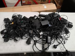 60+ Assorted Power Adapters, Bulk Lot