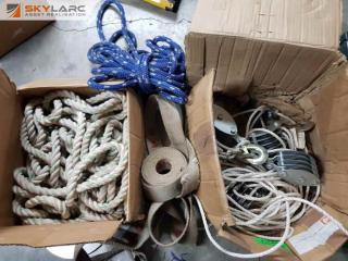 Assorted Ropes and Pulleys