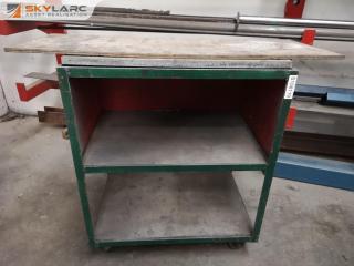 Heavy Duty Mobile Workshop Shelf Trolley Cart