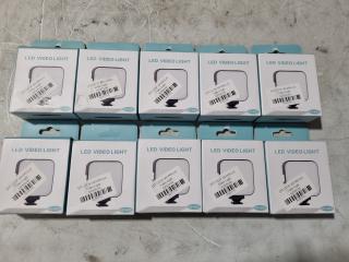 10x LED Video Lights