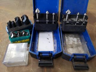 4x Sets of Assorted Countersinks