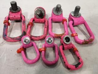 7x Assorted Swivel Lifting Load Rings