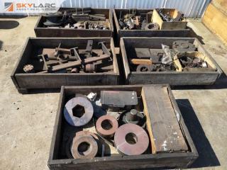 Assorted Lot of Heavy Steel Parts & Components