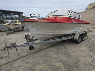 Sea Craft Fiberglass Boat with Yamaha Outboard