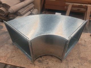 Right angle ductwork corner
300mm x 200mm
Galvanised