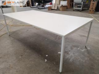 Large White Office Table