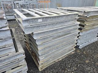 10 x Galvanized Steel Pallets 