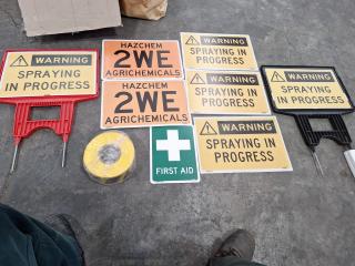 Agricultural Warning Signs and Tape