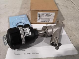 Burkert 20mm Type 2000 Pneumatically Operated 2/2 Way Angled Seat Valve