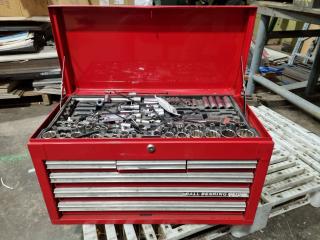 Steel Toolbox w/ Contents