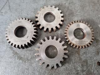 4 x Gear Shaper Cutters