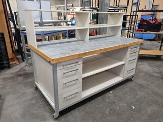 Large Double Sided Mobile Workbench