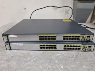 2x Cisco Catalyst 3750G Series Switches