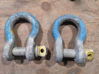 2x Bow Shackles, 12-Ton Capacity