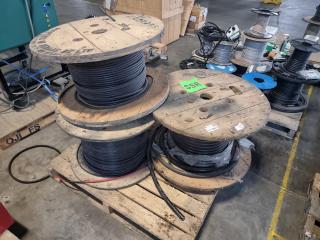 3 Assorted Industrial Cable Reels