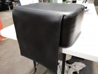 Black Vinyl Foam Child Salon Seat Hight Extender