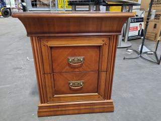 Wood Bedside Nightstand Drawer Unit