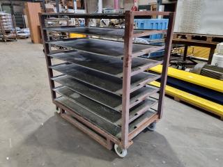 Heavy Duty Mobile Shelf Rack Trolley