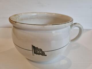 Antique Union Steamship Company Chamber Pot, 205mm dia