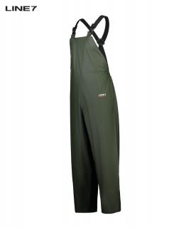 Line 7 Men's Station Green Waterproof Bib Over Trouser V2 , Size XS