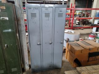 Steel Personnel Locker Unit, 3-Door