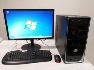 Custom Desktop Computer w/ Intel Core i7, Monitor, & Accessories