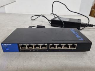 Linksys 8-Port Business Deaktop Gigabit PoE+ Switch LGS108P