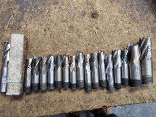 17x Assorted End Mill Cutters