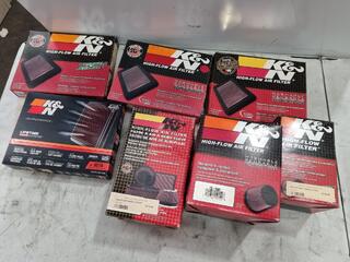Assorted K&N Branded Motorcycle Air Filters