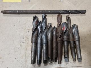 10x Assorted Drills w/ Morse Tapper No.3 Shanks