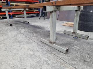 2x Heavy Duty Box Steel Sawhorses