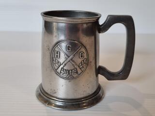 Antique Howard Pewter 1/2 Pint Mug