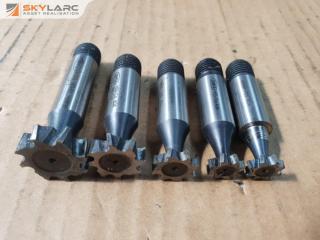 5 x T-Slot Milling Cutters