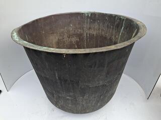 Large Vintage Copper Laundry Wash Tub