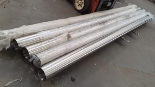 5 Stainless Steel Tubes - 4.1m