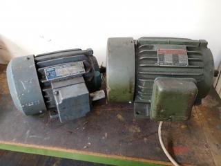 2x Used Electric Induction Motors