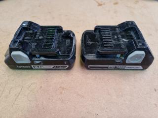 2x Hitachi 18v LI-ion Batteries 