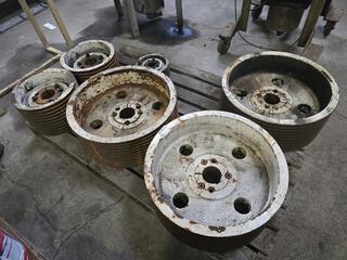 Pallet Lot VEE Pulleys 10 Groove C Section Taper Lock Centre