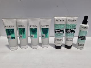 Redken Assorted Curly Hair Treatments, Gels, Spray