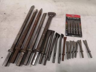 22x Assorted Sizes of Air Chisel Attachments