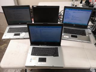 4x Acer TravelMate Laptop Computers