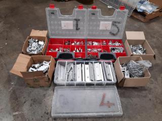 Large Assortment of Solar Panel Brackets and Fasteners