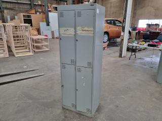 Europlan 4-Compartment Steel Personel Staff Locker 