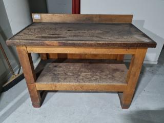 Vintage Wooden Workbench